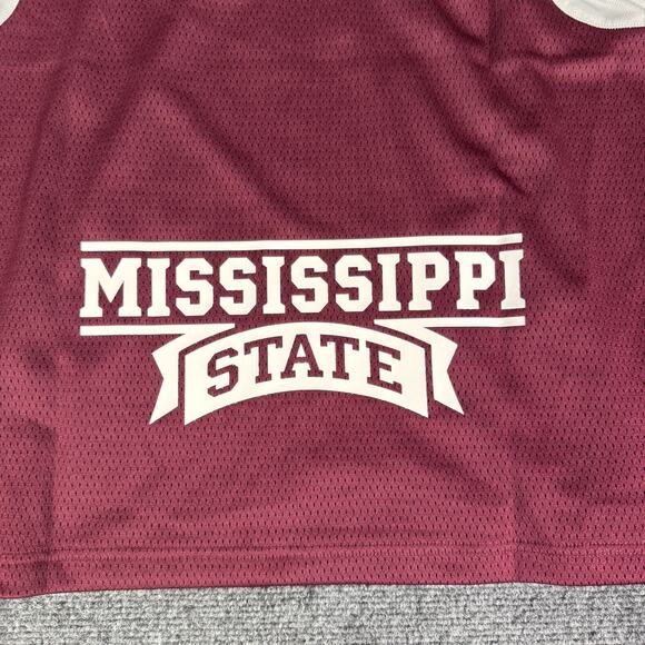 Adidas Mississippi State Bulldogs Hoodie Mesh Mens Size S Football Basketball - Picture 5 of 9